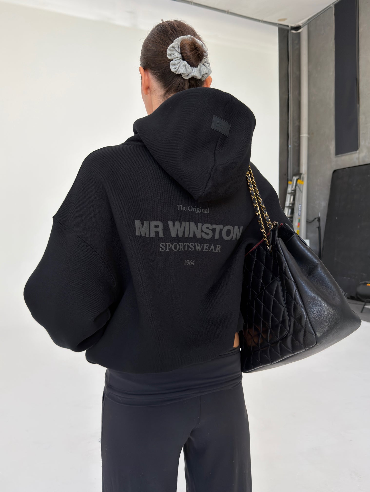 PUFF HOOD - BLACK